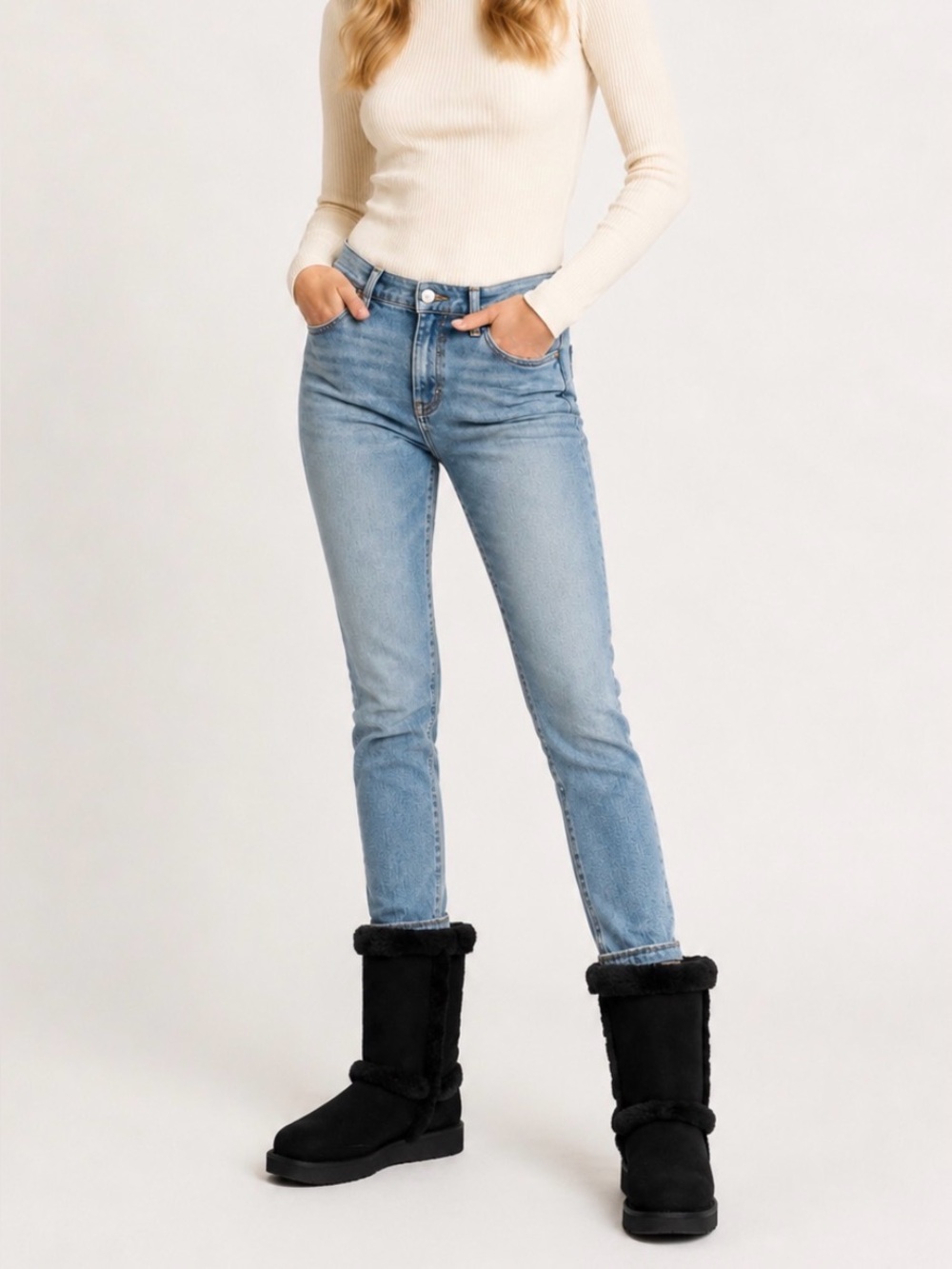 UGG AUSTRALIA BLACK SUEDE CLASSIC BOOT PULL ON FLAT SN 1112500 WINTER COZY W 9